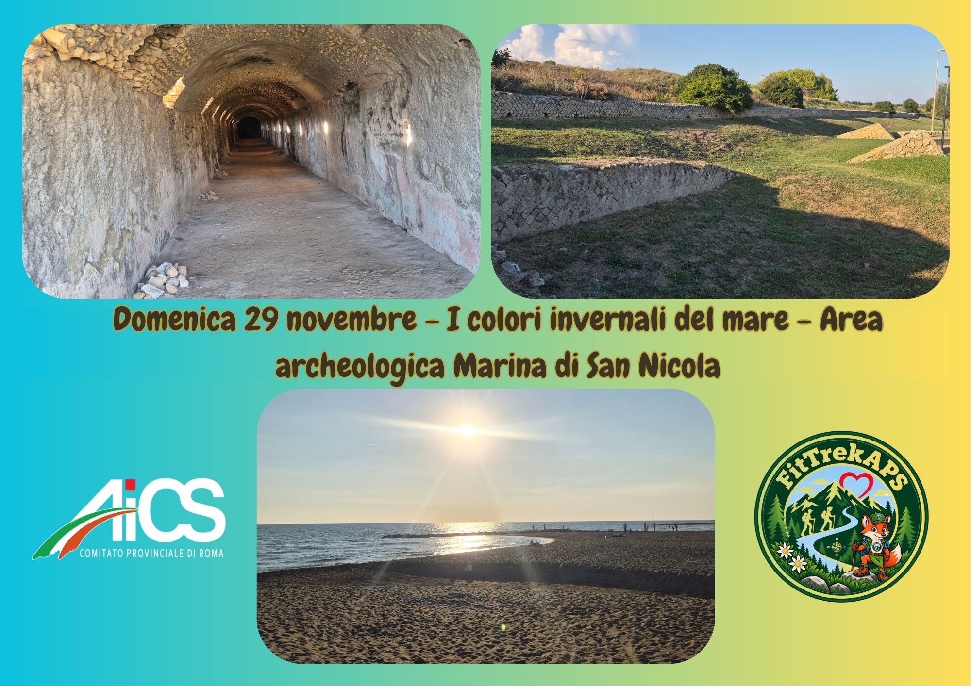 I colori invernali del mare. Area archeologica Marina di San Nicola
